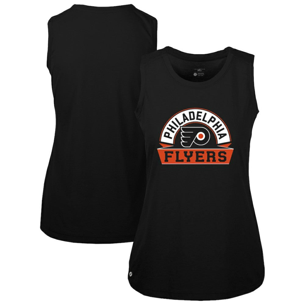 Philadelphia Flyers Levelwear Women's Macy Banner Arch Tank Top Black