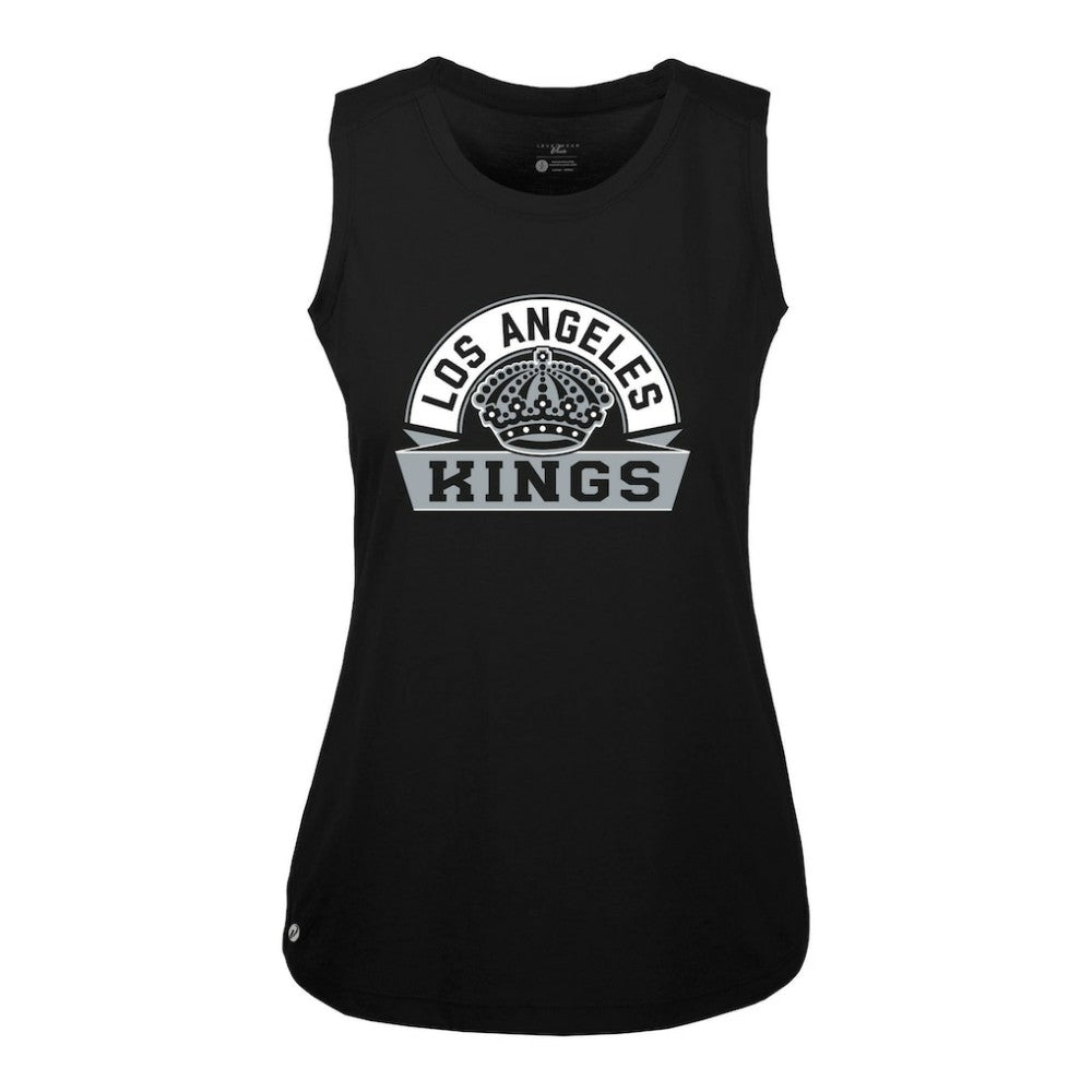 Los Angeles Kings Levelwear Women's Macy Banner Arch Tank Top Black