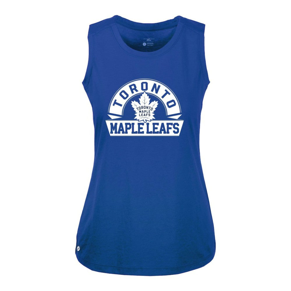 Toronto Maple Leafs Levelwear Women's Macy Banner Arch Tank Top Royal