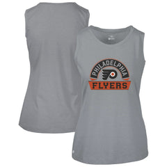 Philadelphia Flyers Levelwear Women's Macy Banner Arch Tank Top Gray