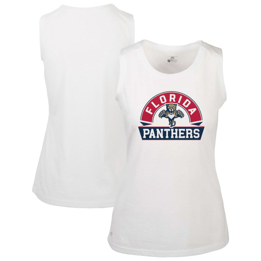 Florida Panthers Levelwear Women's Macy Banner Arch Tank Top White