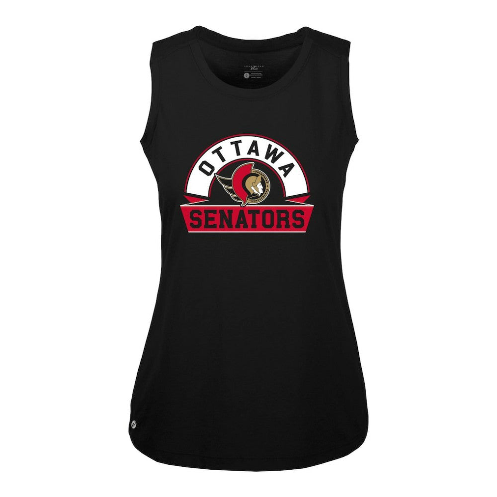 Ottawa Senators Levelwear Women's Macy Banner Arch Tank Top Black
