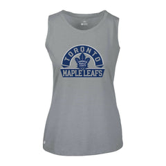 Toronto Maple Leafs Levelwear Women's Macy Banner Arch Tank Top Gray