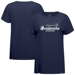 Colorado Avalanche Levelwear Women's Influx Monument T-Shirt Navy