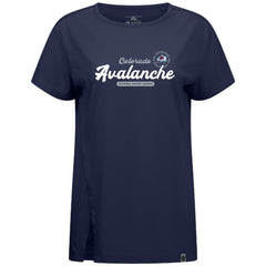 Colorado Avalanche Levelwear Women's Influx Monument T-Shirt Navy
