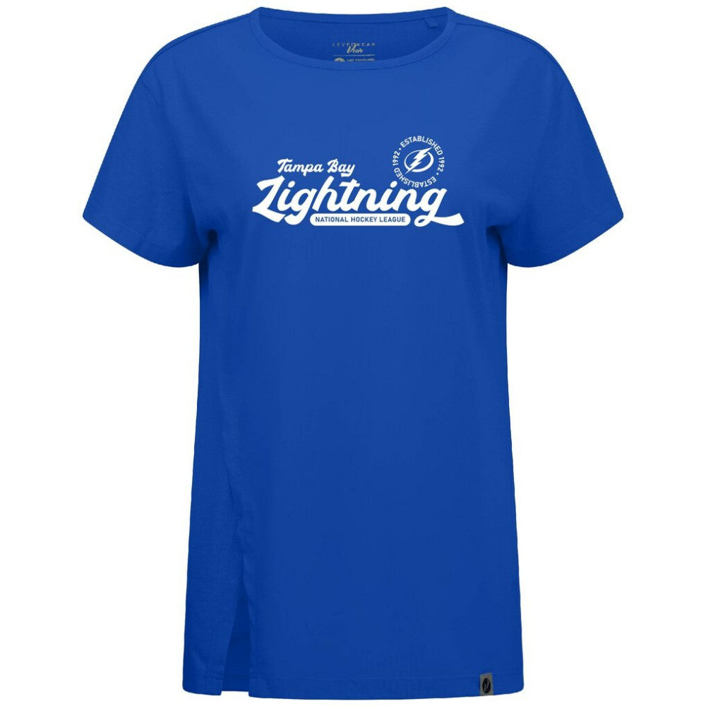 Tampa Bay Lightning Levelwear Women's Influx Monument T-Shirt Royal