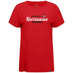 Carolina Hurricanes Levelwear Women's Influx Monument T-Shirt Red