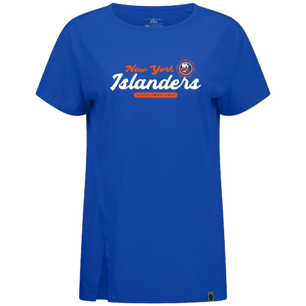 New York Islanders Levelwear Women's Influx Monument T-Shirt Royal