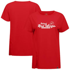 Detroit Red Wings Levelwear Women's Influx Monument T-Shirt Red