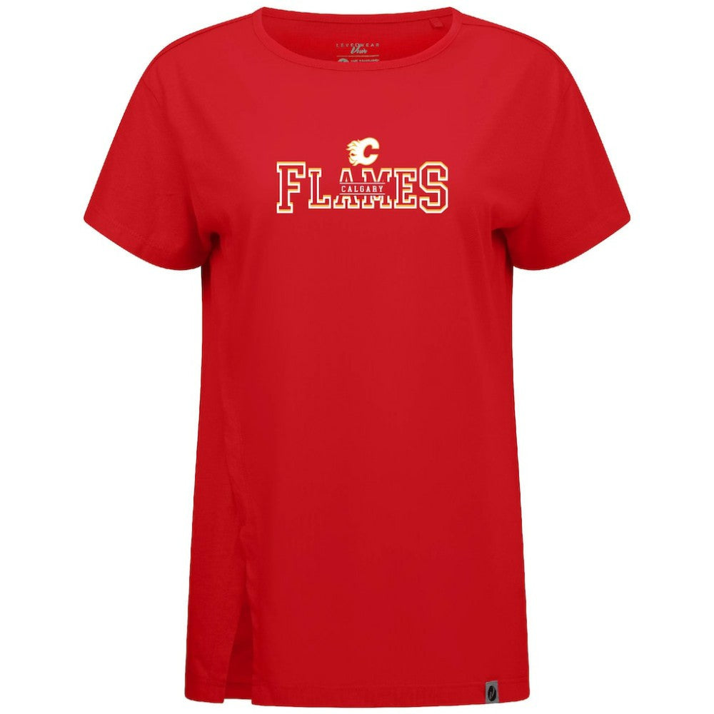 Calgary Flames Levelwear Women's Influx Journey T-Shirt Red