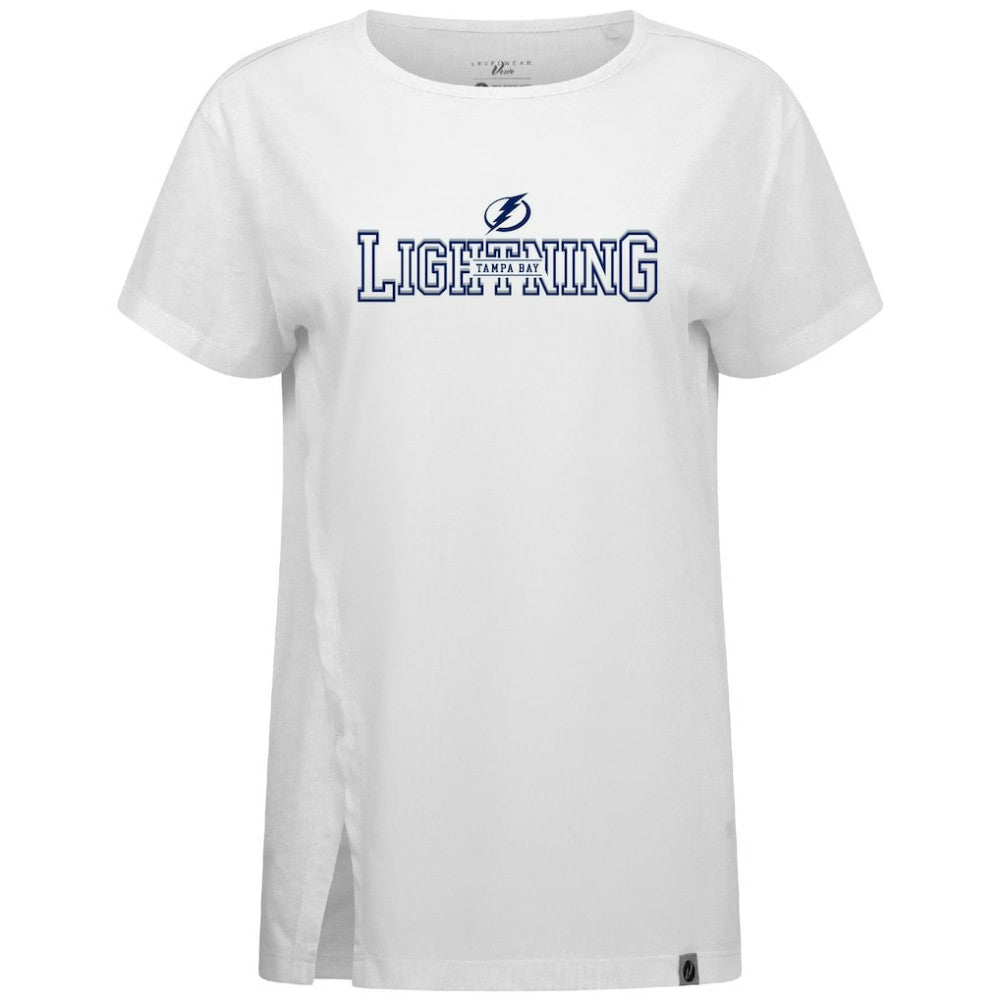 Tampa Bay Lightning Levelwear Women's Influx Journey T-Shirt White