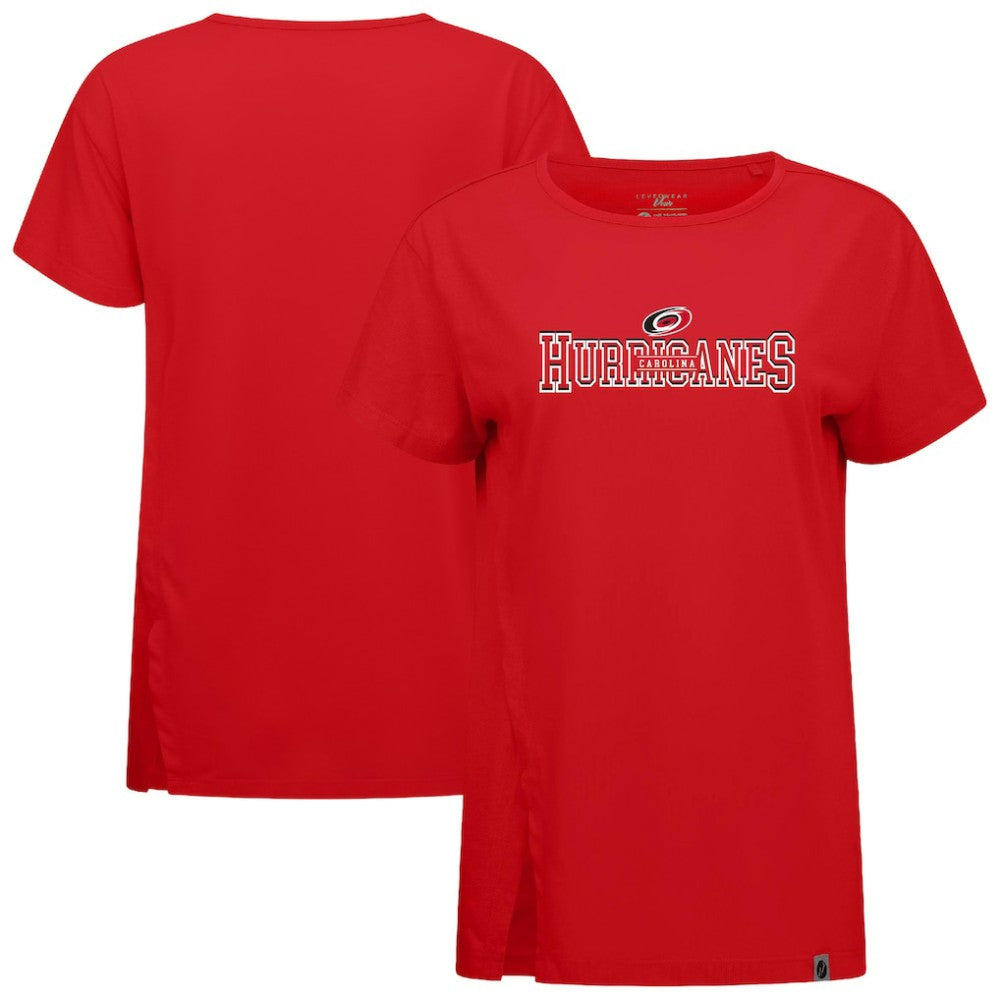 Carolina Hurricanes Levelwear Women's Influx Journey T-Shirt Red