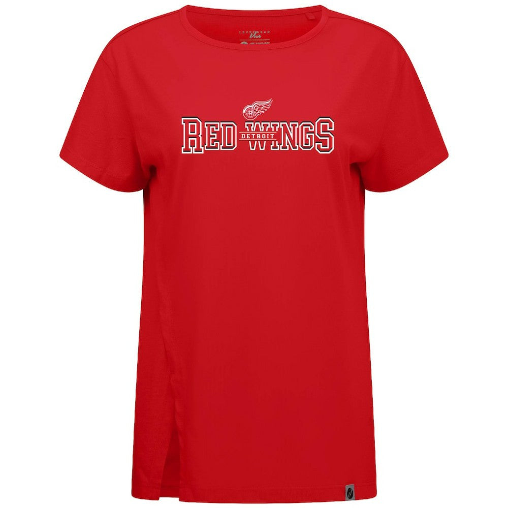 Detroit Red Wings Levelwear Women's Influx Journey T-Shirt Red