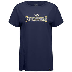 Nashville Predators Levelwear Women's Influx Journey T-Shirt Navy
