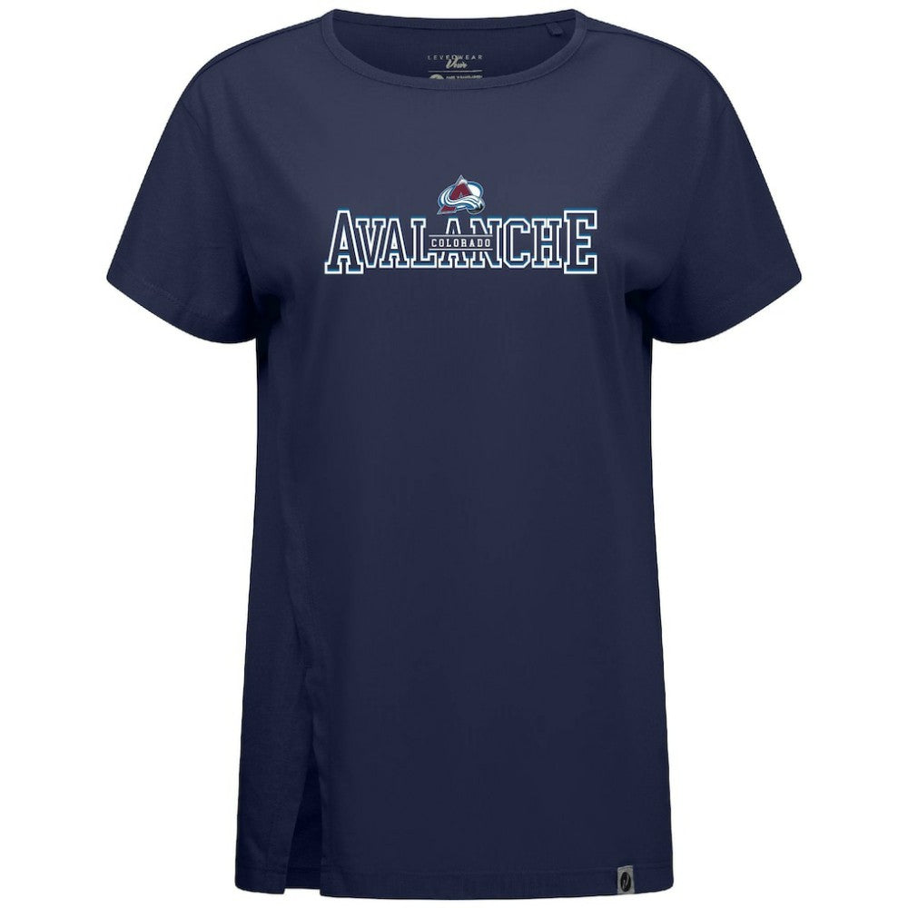 Colorado Avalanche Levelwear Women's Influx Journey T-Shirt Navy