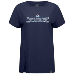Colorado Avalanche Levelwear Women's Influx Journey T-Shirt Navy