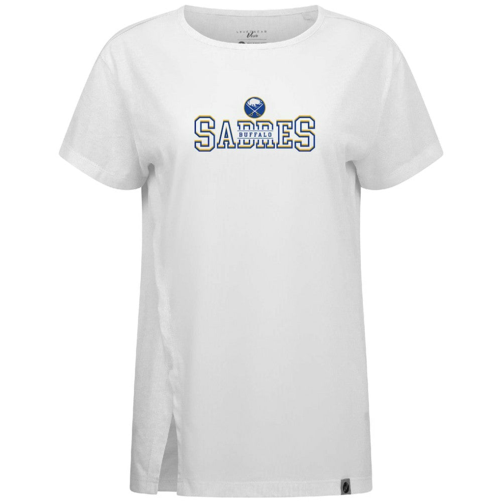 Buffalo Sabres Levelwear Women's Influx Journey T-Shirt White