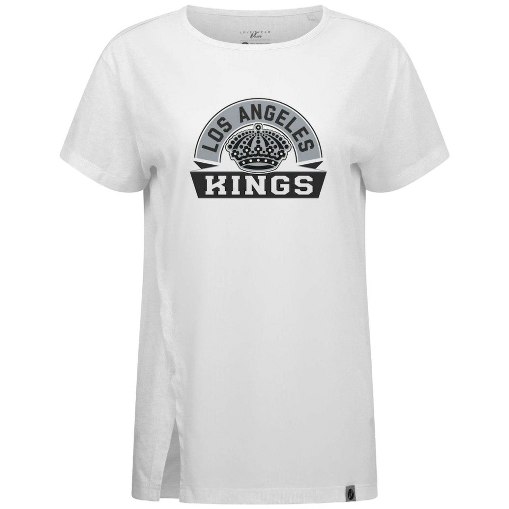 Los Angeles Kings Levelwear Women's Influx Banner Arch T-Shirt White