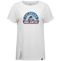Colorado Avalanche Levelwear Women's Influx Banner Arch T-Shirt White