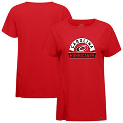 Carolina Hurricanes Levelwear Women's Influx Banner Arch T-Shirt Red