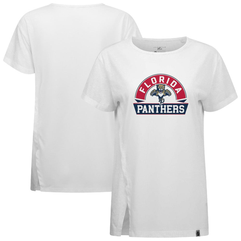 Florida Panthers Levelwear Women's Influx Banner Arch T-Shirt White