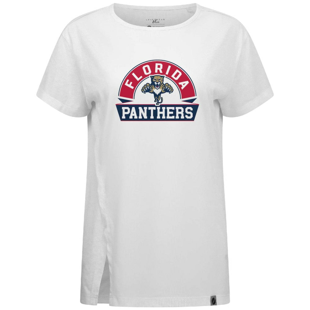 Florida Panthers Levelwear Women's Influx Banner Arch T-Shirt White