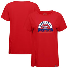 Montreal Canadiens Levelwear Women's Influx Banner Arch T-Shirt Red