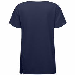 Edmonton Oilers Levelwear Women's Influx Banner Arch T-Shirt Navy