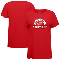 Detroit Red Wings Levelwear Women's Influx Banner Arch T-Shirt Red