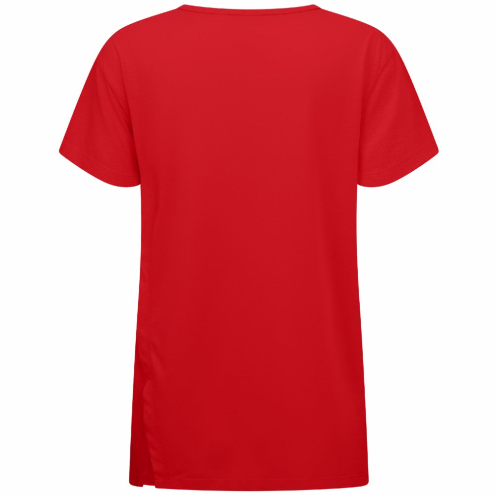 New York Rangers Levelwear Women's Influx Banner Arch T-Shirt Red