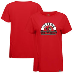 Ottawa Senators Levelwear Women's Influx Banner Arch T-Shirt Red