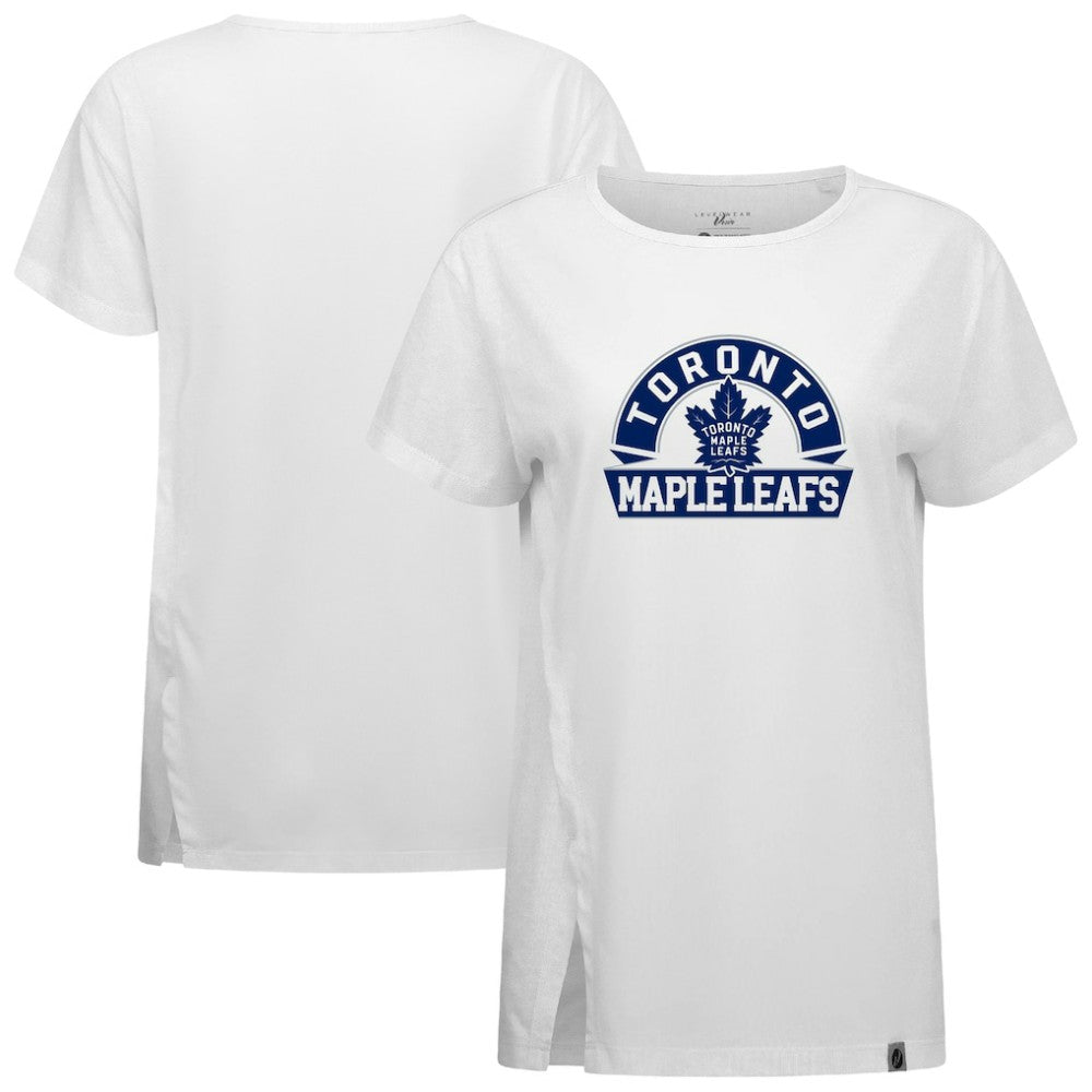 Toronto Maple Leafs Levelwear Women's Influx Banner Arch T-Shirt White