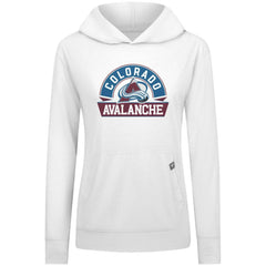 Colorado Avalanche Levelwear Women's Relay Banner Arch Pullover Hoodie White