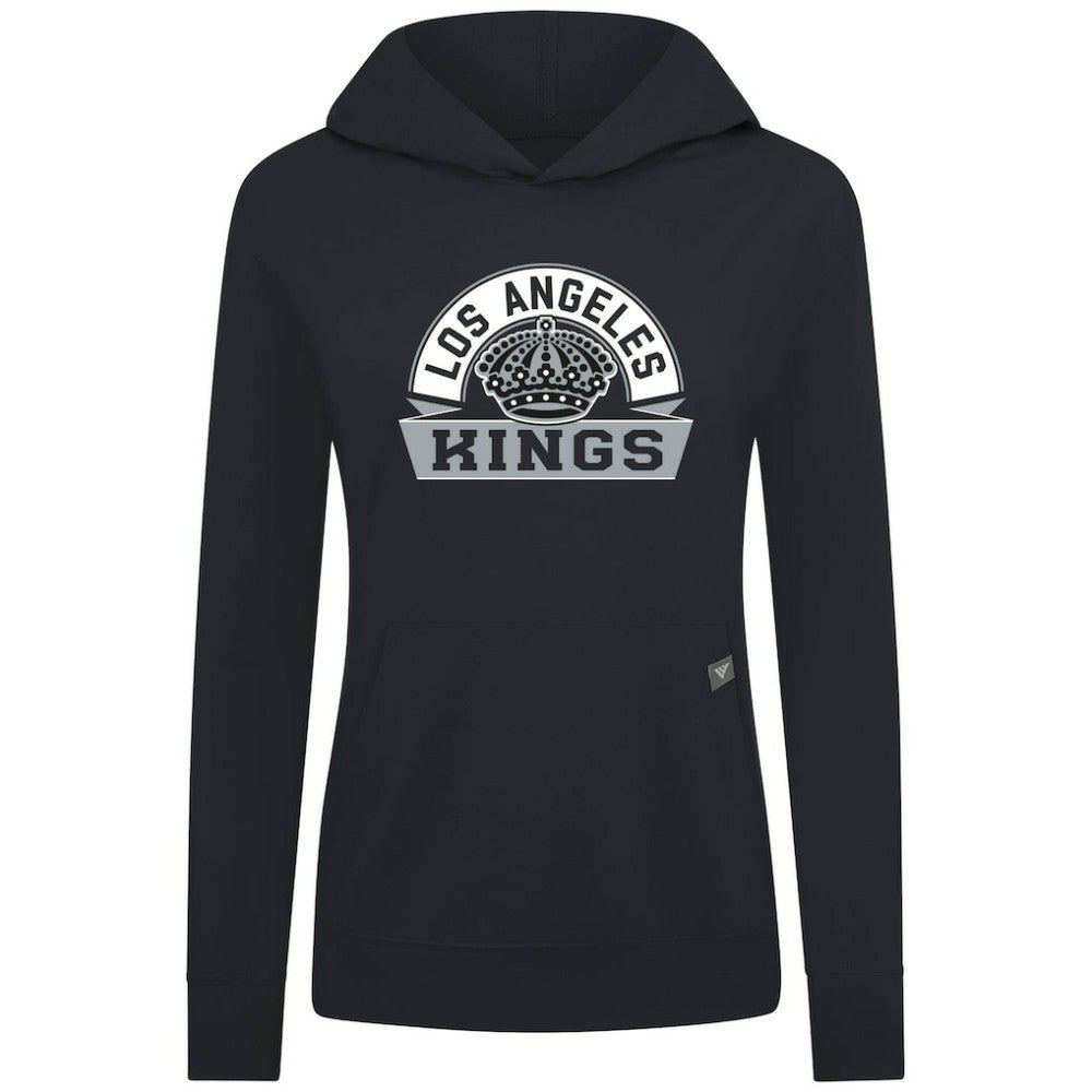 Los Angeles Kings Levelwear Women's Relay Banner Arch Pullover Hoodie Black