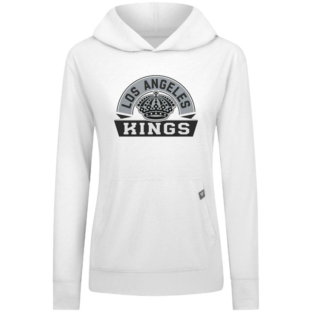 Los Angeles Kings Levelwear Women's Relay Banner Arch Pullover Hoodie White