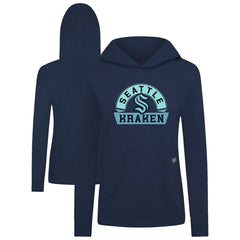Seattle Kraken Levelwear Women's Relay Banner Arch Pullover Hoodie Deep Sea Blue