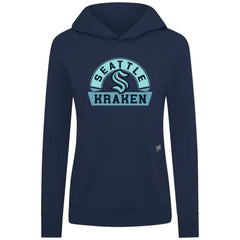 Seattle Kraken Levelwear Women's Relay Banner Arch Pullover Hoodie Deep Sea Blue