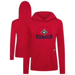 Florida Panthers Levelwear Women's Relay Banner Arch Pullover Hoodie Red