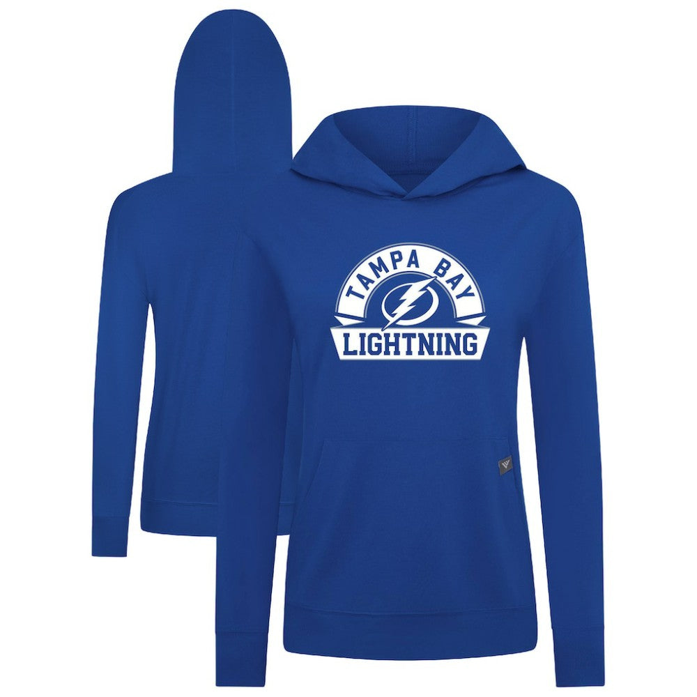 Tampa Bay Lightning Levelwear Women's Relay Banner Arch Pullover Hoodie Royal