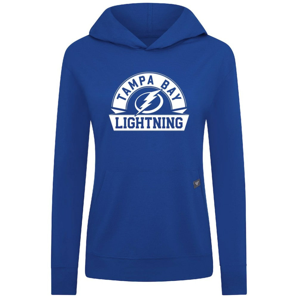 Tampa Bay Lightning Levelwear Women's Relay Banner Arch Pullover Hoodie Royal