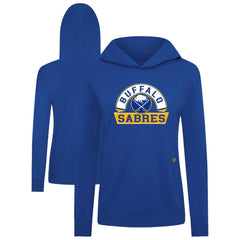 Buffalo Sabres Levelwear Women's Relay Banner Arch Pullover Hoodie Royal
