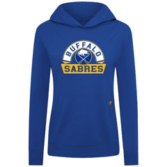 Buffalo Sabres Levelwear Women's Relay Banner Arch Pullover Hoodie Royal