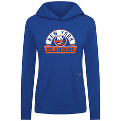 New York Islanders Levelwear Women's Relay Banner Arch Pullover Hoodie Royal