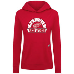 Detroit Red Wings Levelwear Women's Relay Banner Arch Pullover Hoodie Red