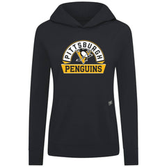 Pittsburgh Penguins Levelwear Women's Relay Banner Arch Pullover Hoodie Black