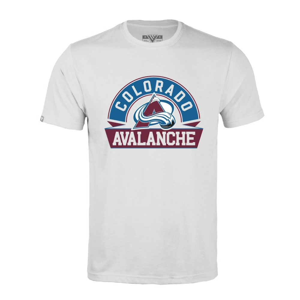 Colorado Avalanche Levelwear Richmond Banner Arch T-Shirt White