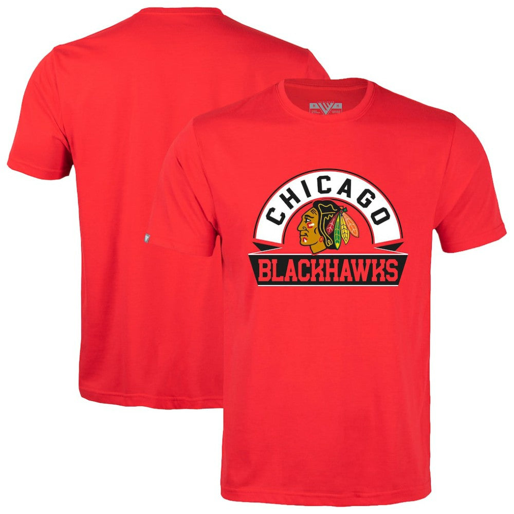 Chicago Blackhawks Levelwear Richmond Banner Arch T-Shirt Red