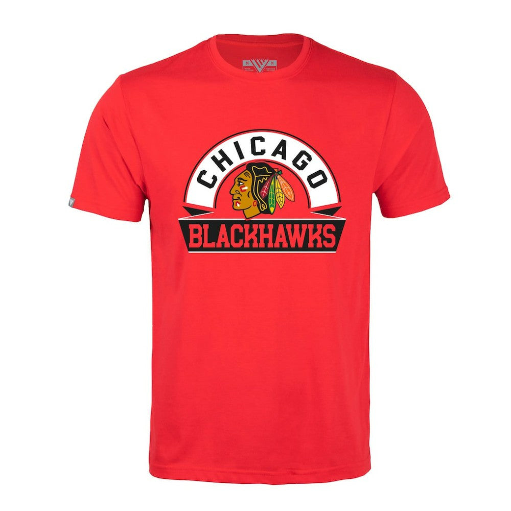 Chicago Blackhawks Levelwear Richmond Banner Arch T-Shirt Red