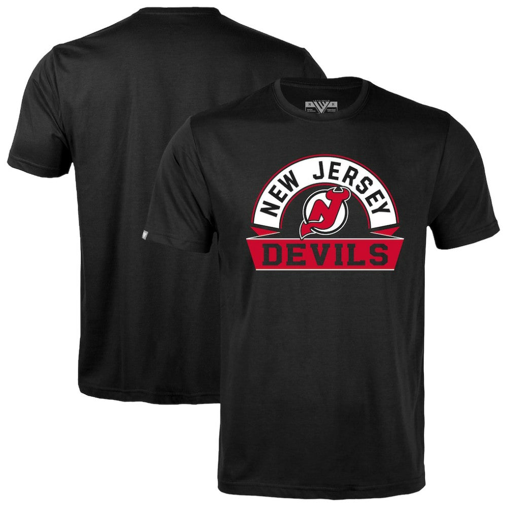 New Jersey Devils Levelwear Richmond Banner Arch T-Shirt Black