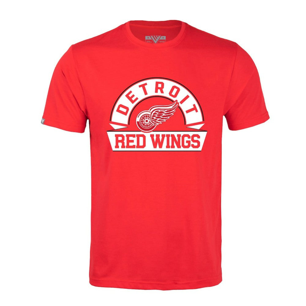 Detroit Red Wings Levelwear Richmond Banner Arch T-Shirt Red